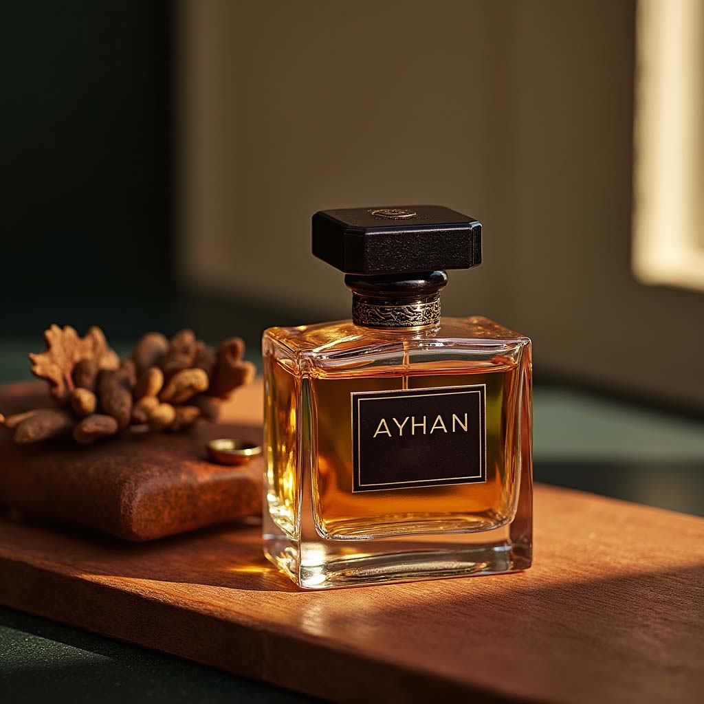 عطر آیهان در کنار چرم و ادویه